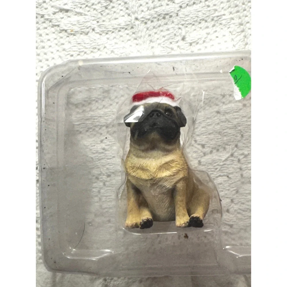 Paws N Claws Dog Christmas Ornaments Lot Pug Bulldog Puppy in Gift Box 2012